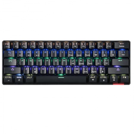 Keyboards - DIK61 Bluetooth Wired Wireless Mechanical Keyboard Mobile Phone Tablet RGB Green Switch for iPad Android Mac DIK61 Bluetooth Wired Wireless Mechanical Keyboard Mobile Phone Tablet RGB Green Switch for iPad Android Mac